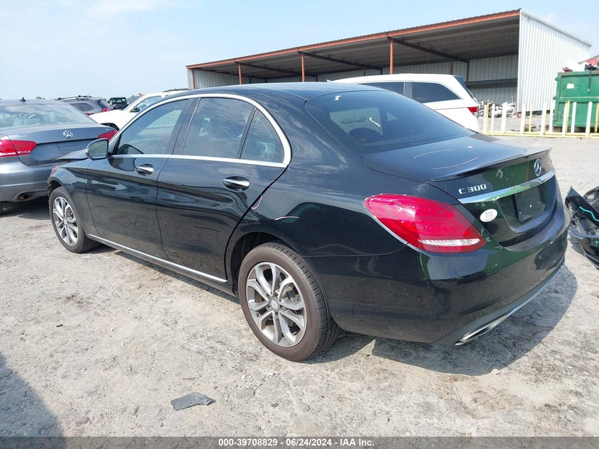 2016 Mercedes-Benz C 300 4Matic/Luxury 4Matic/Sport 4Matic VIN: 55SWF4KBXGU099693 Lot: 39708829