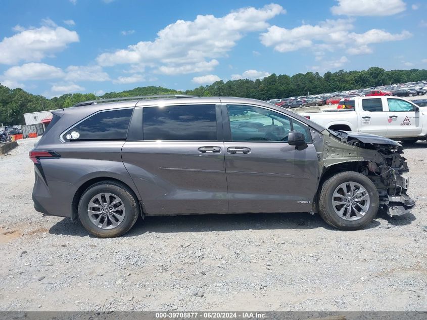 2021 Toyota Sienna Le VIN: 5TDKRKEC3MS030691 Lot: 39708877