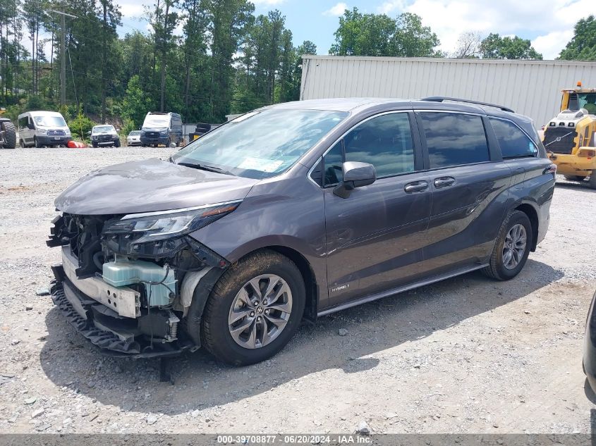 2021 Toyota Sienna Le VIN: 5TDKRKEC3MS030691 Lot: 39708877