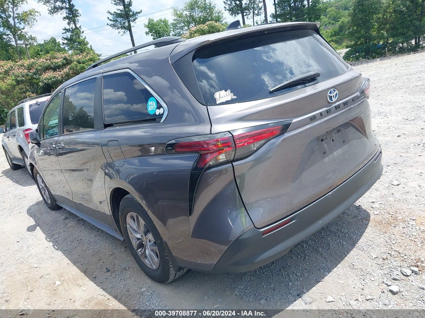 2021 TOYOTA SIENNA 2.5L I-4 DI, DOHC, V(VIN: 5TDKRKEC3MS030691