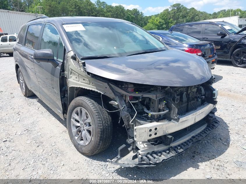 2021 Toyota Sienna Le VIN: 5TDKRKEC3MS030691 Lot: 39708877