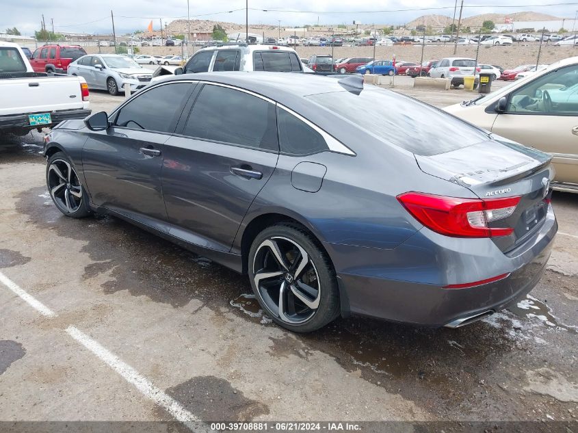 2018 Honda Accord Sport VIN: 1HGCV1F32JA063765 Lot: 39708881