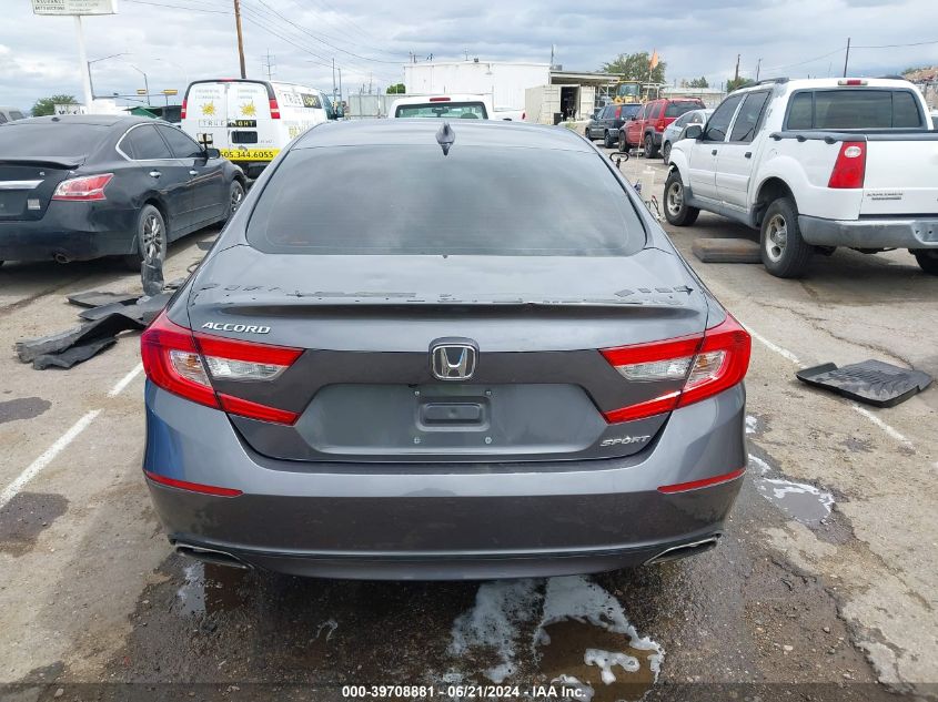 2018 Honda Accord Sport VIN: 1HGCV1F32JA063765 Lot: 39708881