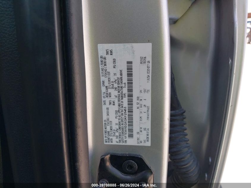 2016 Ford F-150 Xlt VIN: 1FTEW1EGXGKF25453 Lot: 39708885