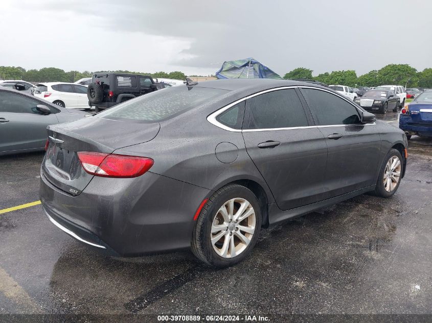 2016 Chrysler 200 Limited VIN: 1C3CCCABXGN157641 Lot: 39708889