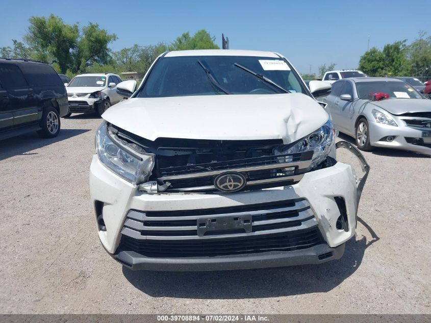 2019 Toyota Highlander Le VIN: 5TDZZRFH5KS333194 Lot: 39708894