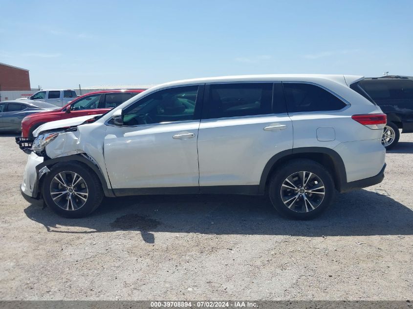 2019 Toyota Highlander Le VIN: 5TDZZRFH5KS333194 Lot: 39708894