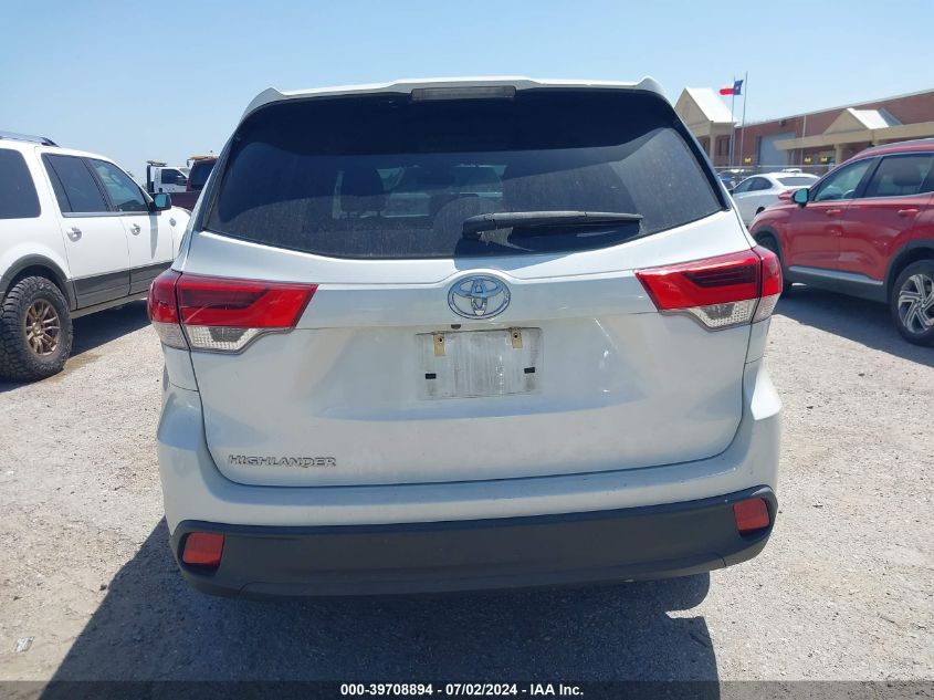 2019 Toyota Highlander Le VIN: 5TDZZRFH5KS333194 Lot: 39708894