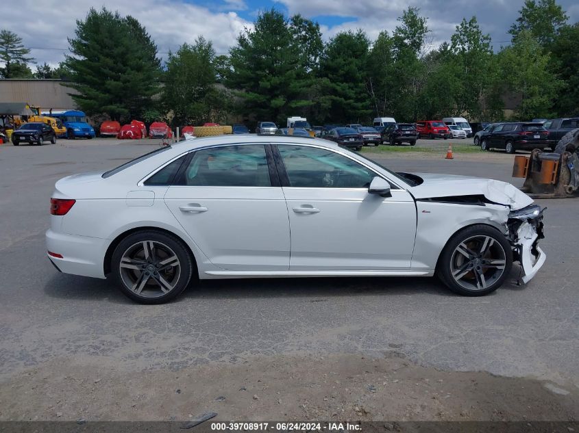 2017 Audi A4 2.0T Premium VIN: WAUFNBF4XHN036744 Lot: 39708917