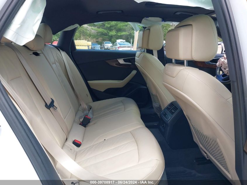 2017 Audi A4 2.0T Premium VIN: WAUFNBF4XHN036744 Lot: 39708917
