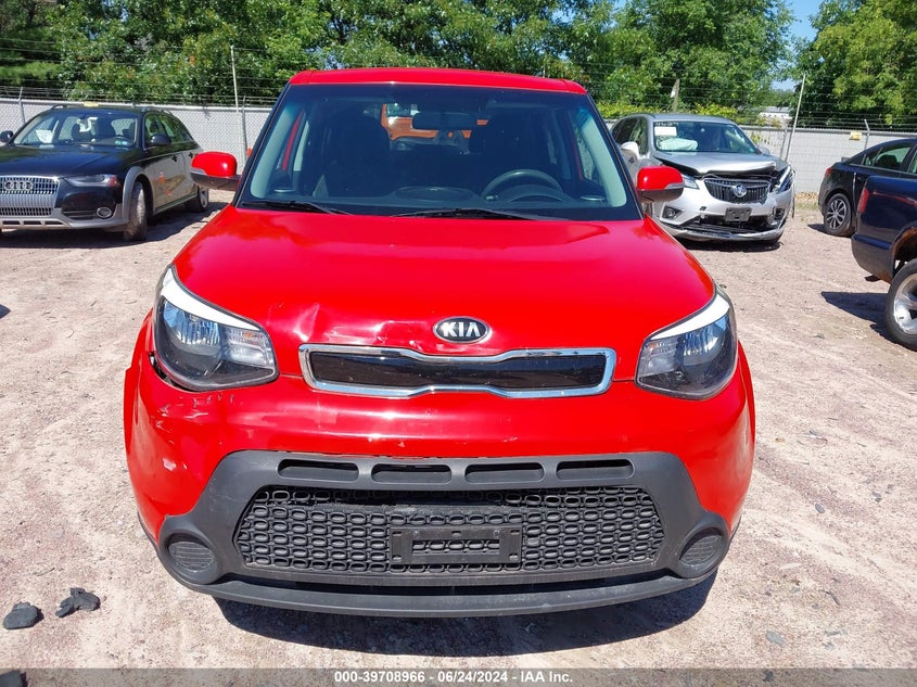 2014 Kia Soul + VIN: KNDJP3A56E7722678 Lot: 39708966