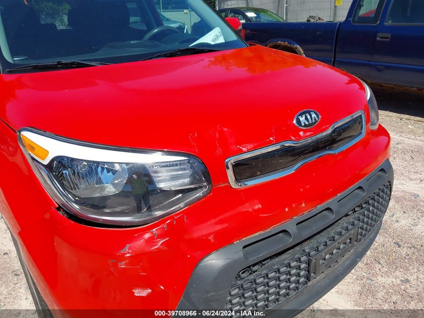 2014 Kia Soul + VIN: KNDJP3A56E7722678 Lot: 39708966