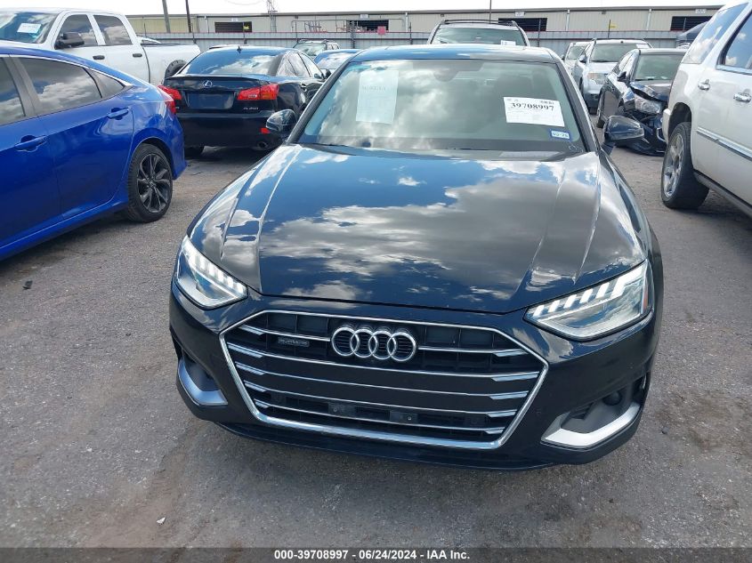 2021 Audi A4 Premium Plus 40 Tfsi Quattro S Tronic VIN: WAUBBAF47MN010811 Lot: 39708997