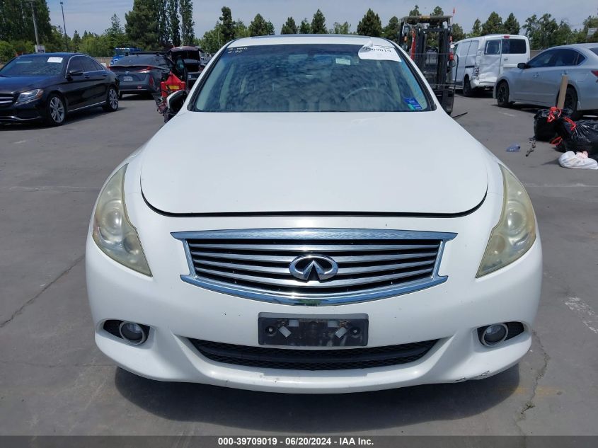 2012 Infiniti G37 Journey VIN: JN1CV6AP0CM627469 Lot: 39709019