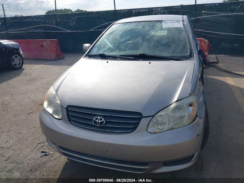 2003 Toyota Corolla Le VIN: 2T1BR32E73C097779 Lot: 39709045