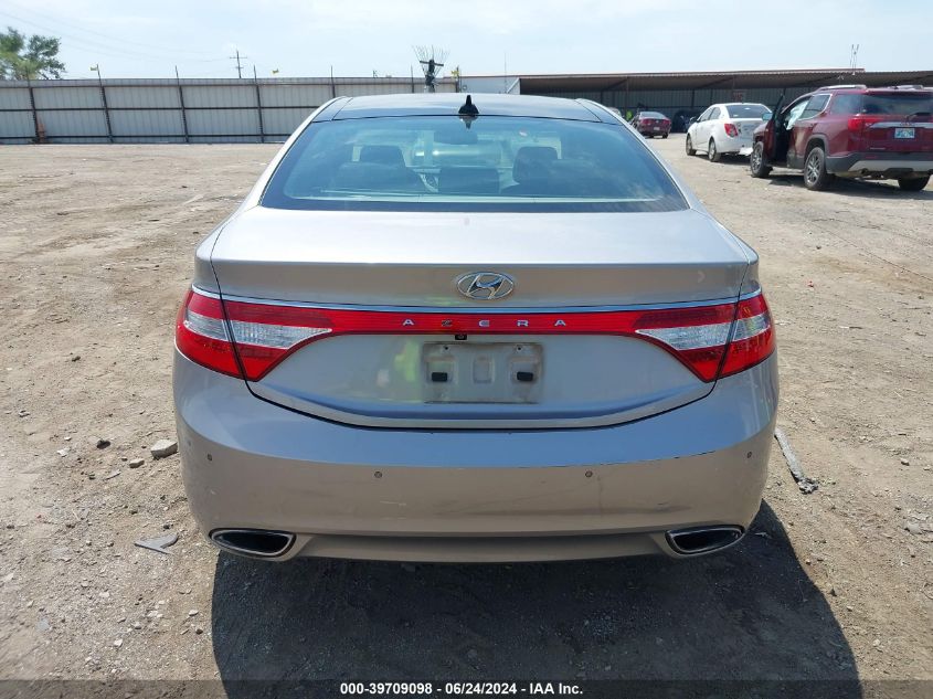 2012 Hyundai Azera VIN: KMHFH4JG3CA192837 Lot: 39709098