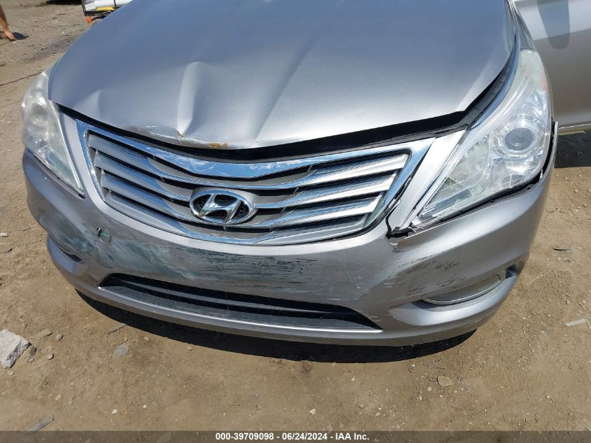 2012 Hyundai Azera VIN: KMHFH4JG3CA192837 Lot: 39709098