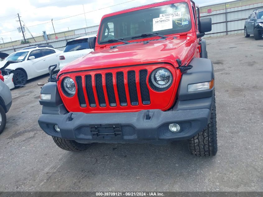 2020 Jeep Wrangler Unlimited Sport Altitude 4X4 VIN: 1C4HJXDN6LW143146 Lot: 39709121