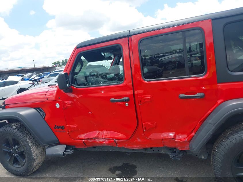 2020 Jeep Wrangler Unlimited Sport Altitude 4X4 VIN: 1C4HJXDN6LW143146 Lot: 39709121