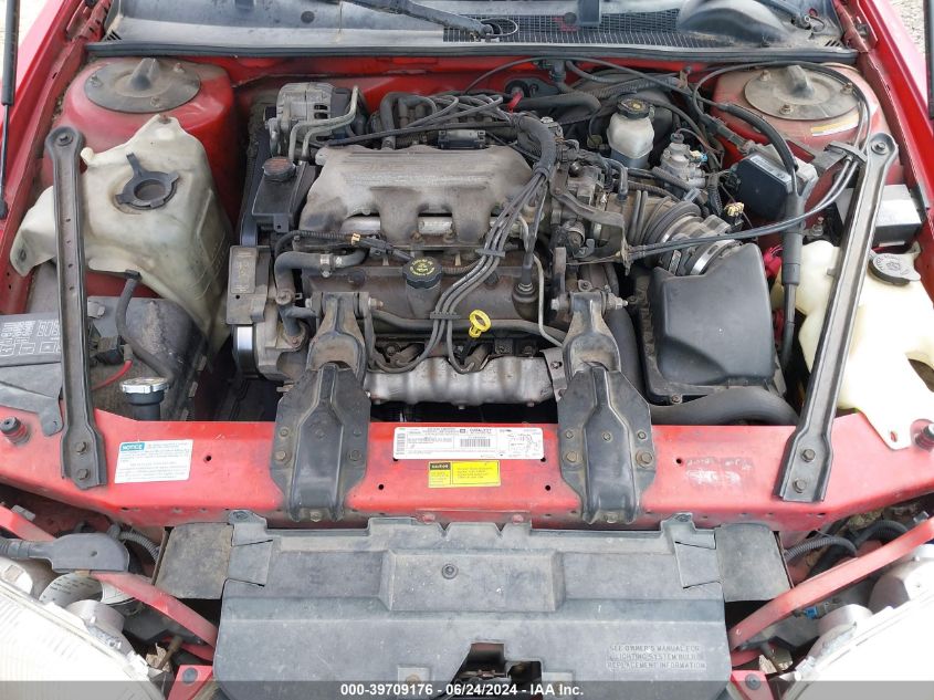 1999 Chevrolet Monte Carlo Ls VIN: 2G1WW12M2X9276879 Lot: 39709176