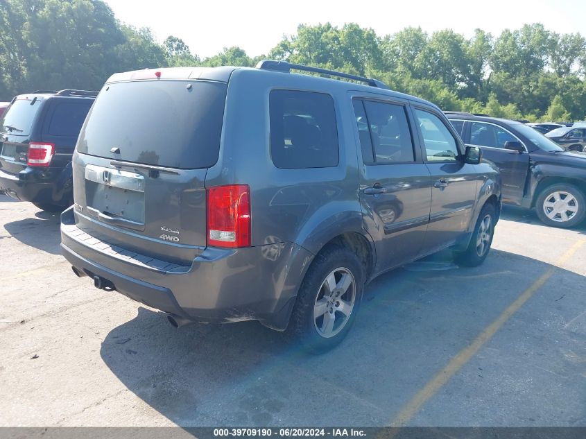 2010 Honda Pilot Ex-L VIN: 5FNYF4H56AB024878 Lot: 39709190