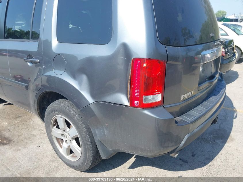 2010 Honda Pilot Ex-L VIN: 5FNYF4H56AB024878 Lot: 39709190