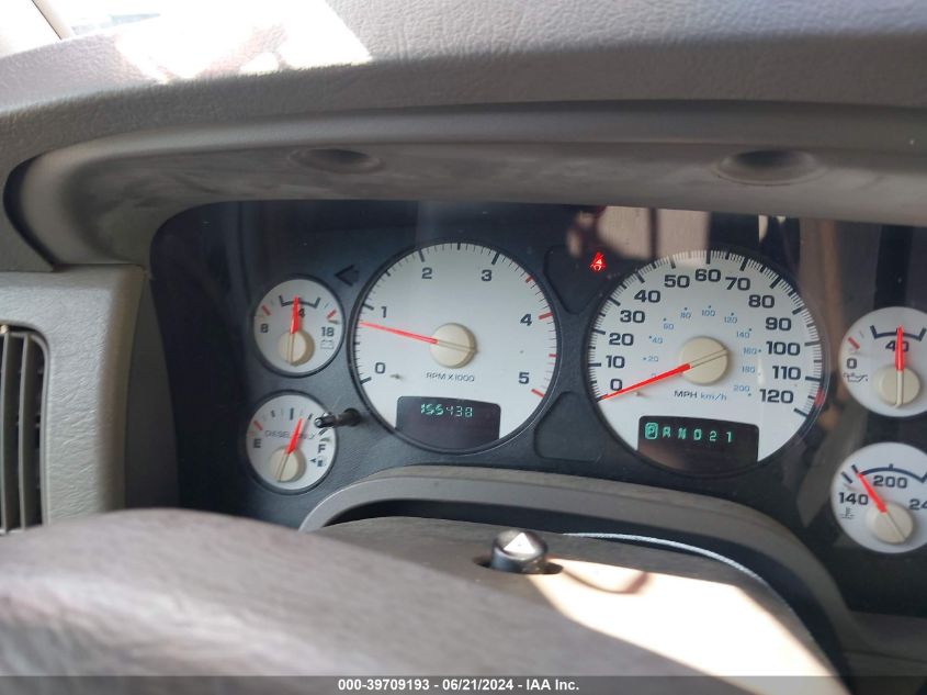 2003 Dodge Ram 2500 Slt/Laramie/St VIN: 3D7KA28673G745750 Lot: 39709193