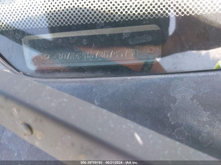 2003 Dodge Ram 2500 Slt/Laramie/St VIN: 3D7KA28673G745750 Lot: 39709193