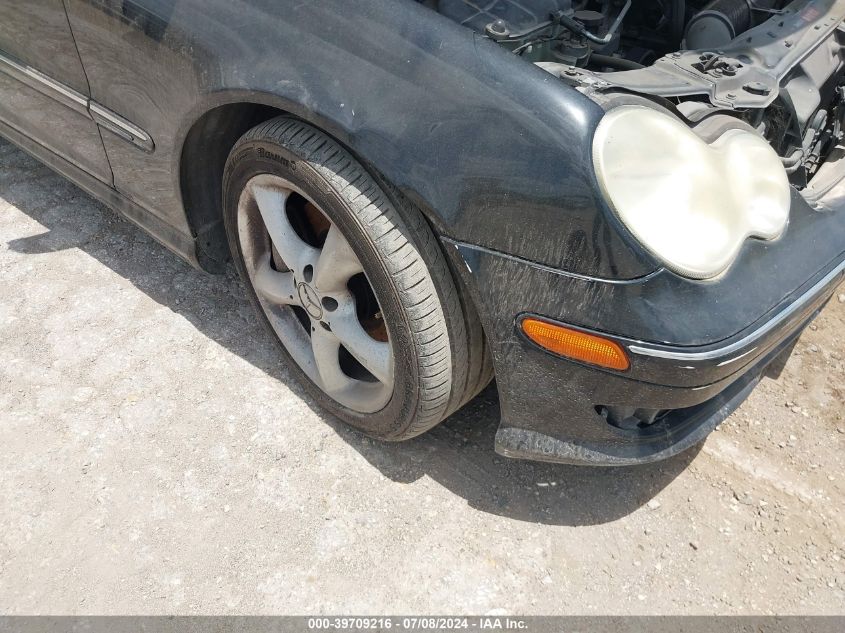 2005 Mercedes-Benz C 230 Kompressor Sport VIN: WDBRF40J15F703700 Lot: 39709216