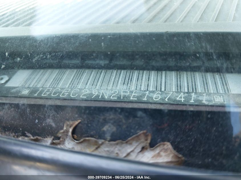 1993 Chevrolet Gmt-400 C2500 VIN: 1GCGC29N2PE167411 Lot: 39709234