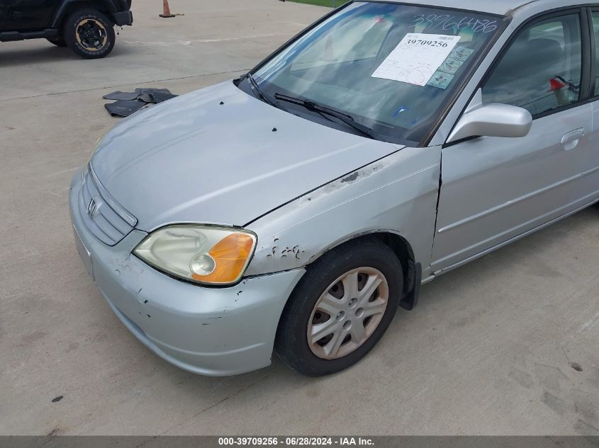 2003 Honda Civic Ex VIN: 1HGES257X3L022027 Lot: 39709256