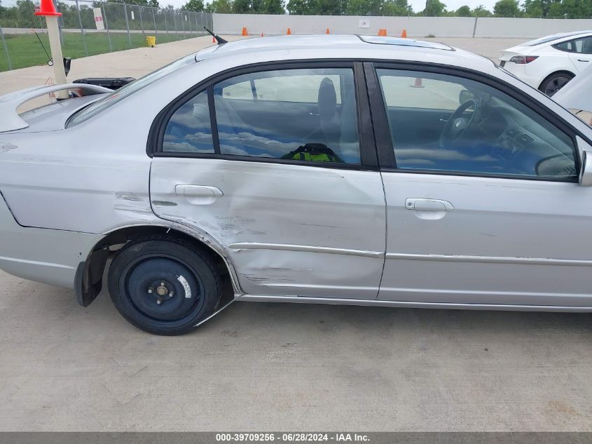 2003 Honda Civic Ex VIN: 1HGES257X3L022027 Lot: 39709256