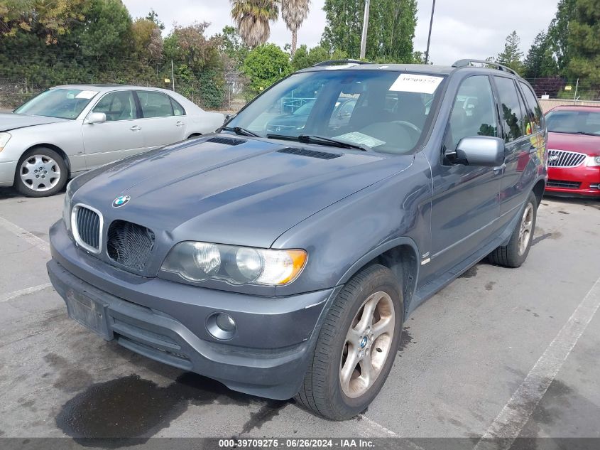 2003 BMW X5 3.0I VIN: 5UXFA53573LV78741 Lot: 39709275