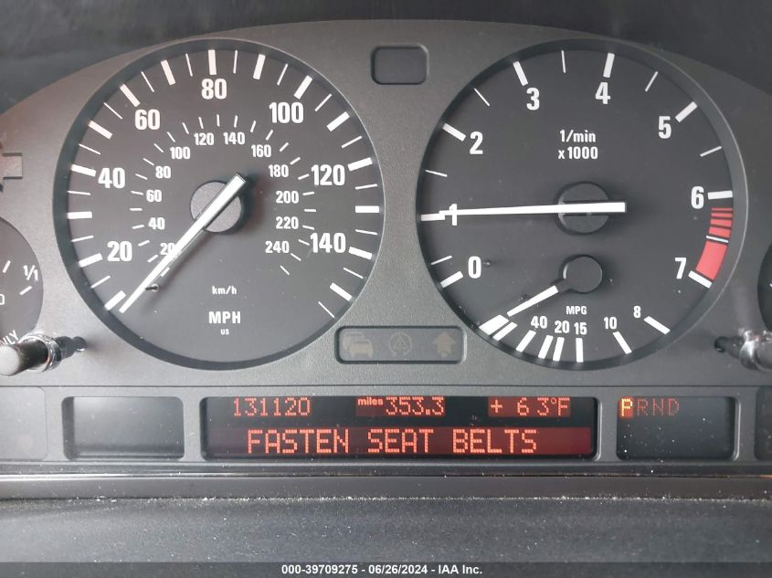 2003 BMW X5 3.0I VIN: 5UXFA53573LV78741 Lot: 39709275