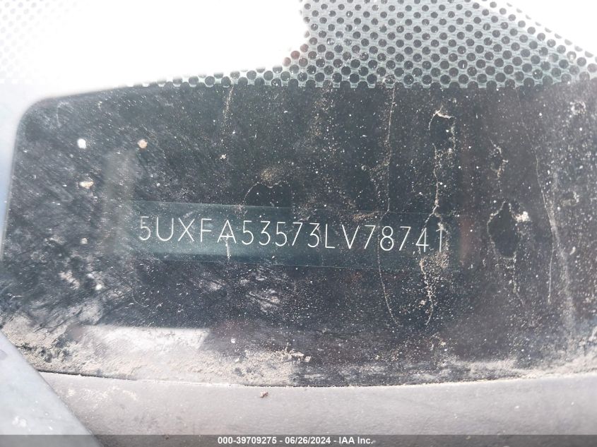 2003 BMW X5 3.0I VIN: 5UXFA53573LV78741 Lot: 39709275