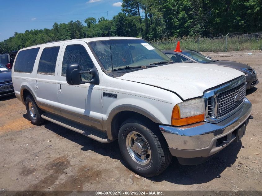 2000 Ford Excursion Limited VIN: 1FMNU42S9YED09332 Lot: 39709279