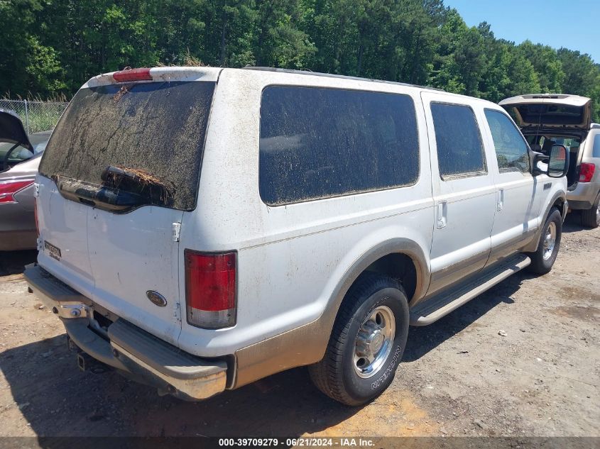 2000 Ford Excursion Limited VIN: 1FMNU42S9YED09332 Lot: 39709279