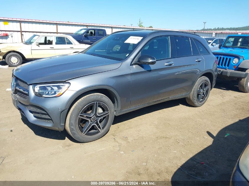 2022 Mercedes-Benz Glc 300 4Matic VIN: W1N0G8EBXNV373490 Lot: 39709286