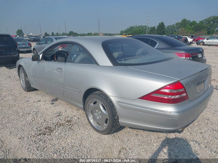 2002 Mercedes-Benz Cl 500 500 VIN: WDBPJ75J62A029567 Lot: 39709317