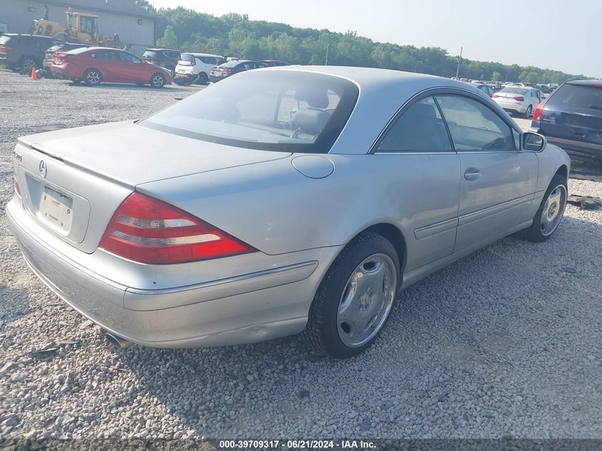 2002 Mercedes-Benz Cl 500 500 VIN: WDBPJ75J62A029567 Lot: 39709317