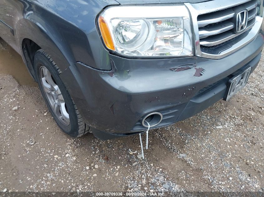 2012 Honda Pilot Ex-L VIN: 5FNYF3H56CB039457 Lot: 39709336