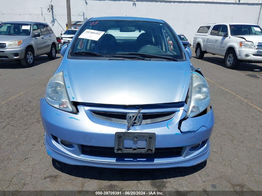 2008 Honda Fit Sport VIN: JHMGD38618S021242 Lot: 39709391