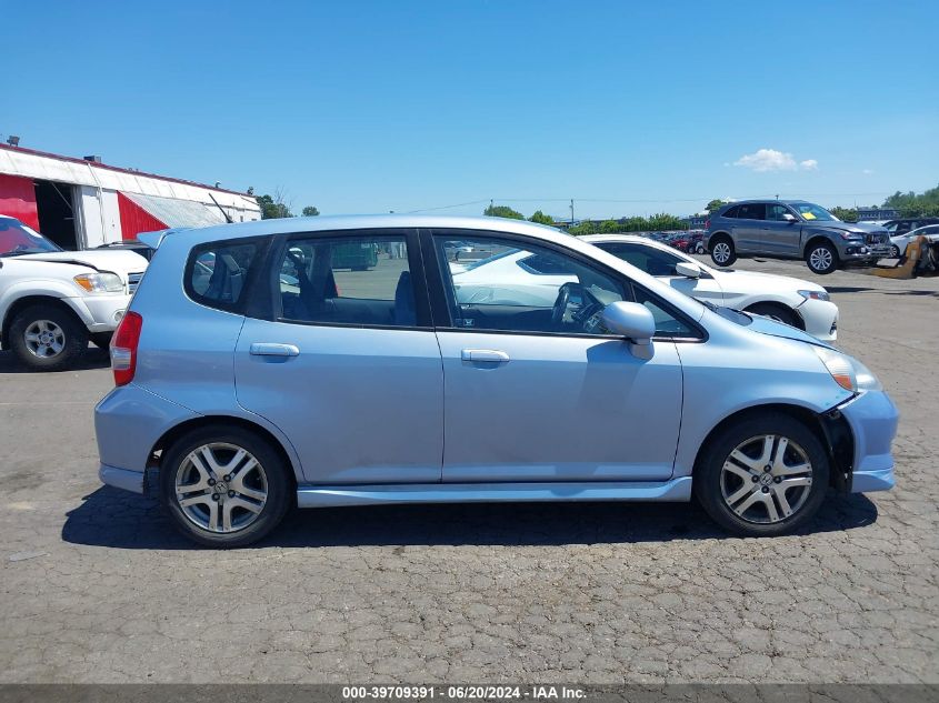 2008 Honda Fit Sport VIN: JHMGD38618S021242 Lot: 39709391