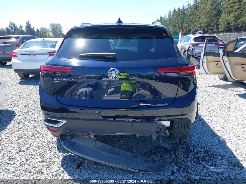 2021 Buick Envision Awd Essence VIN: LRBFZPR49MD076120 Lot: 39709399