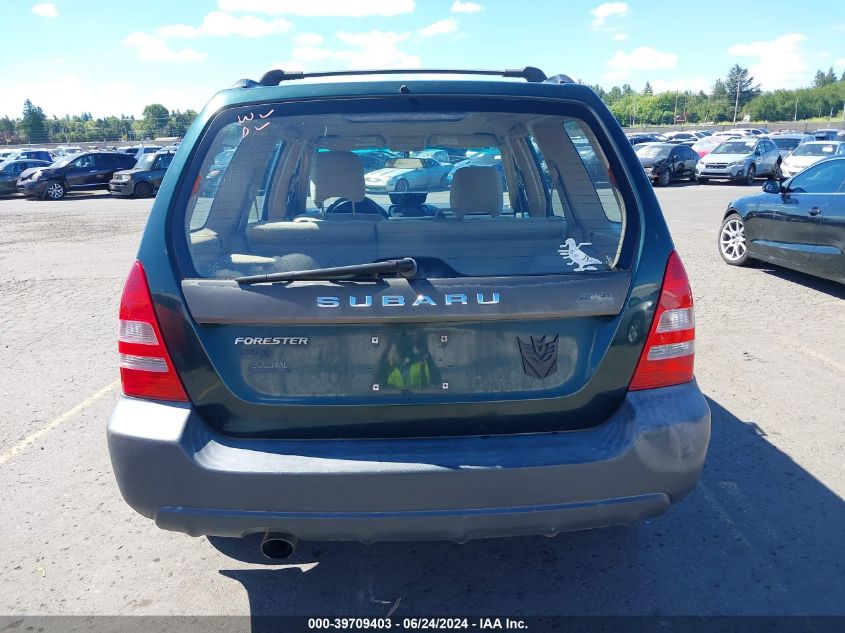 2003 Subaru Forester X VIN: JF1SG63633H771524 Lot: 39709403