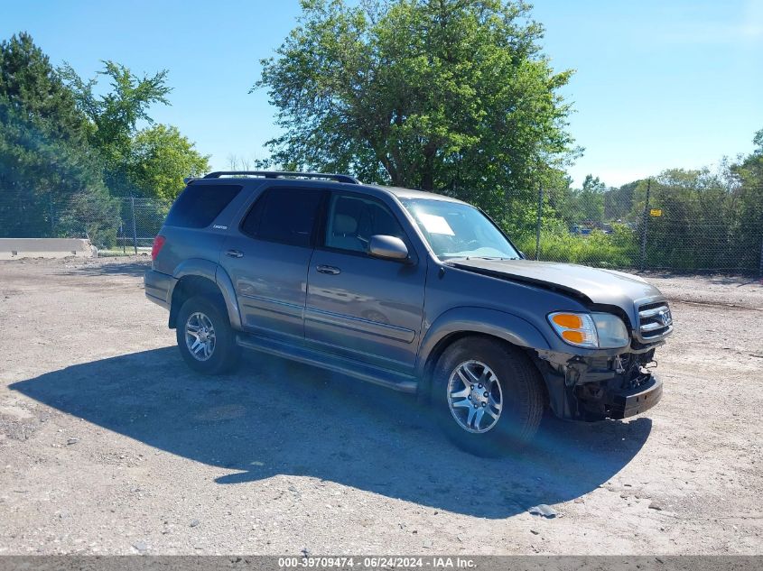 2003 Toyota Sequoia Limited V8 VIN: 5TDBT48A13S202724 Lot: 39709474