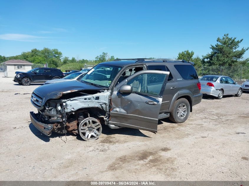 2003 Toyota Sequoia Limited V8 VIN: 5TDBT48A13S202724 Lot: 39709474