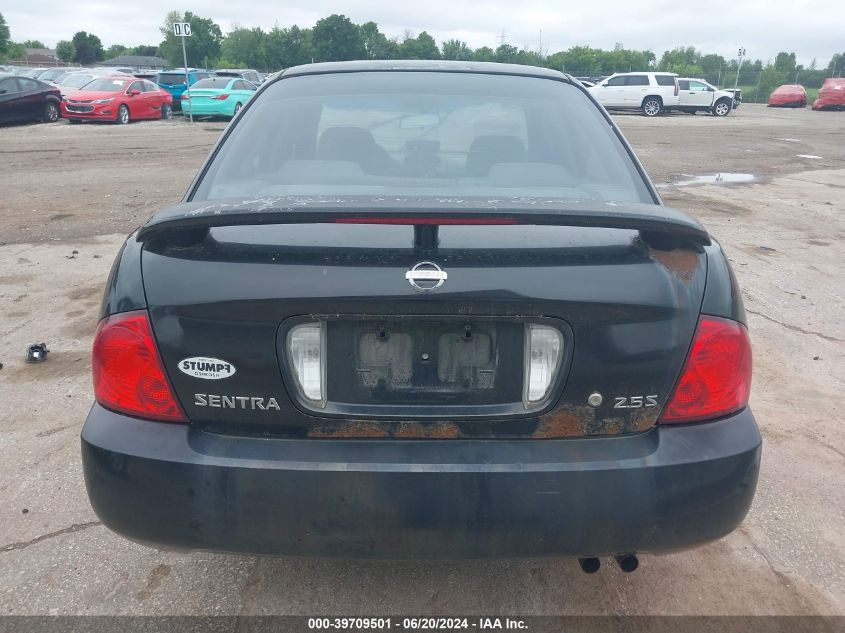 2004 Nissan Sentra 2.5S VIN: 3N1AB51AX4L741769 Lot: 39709501