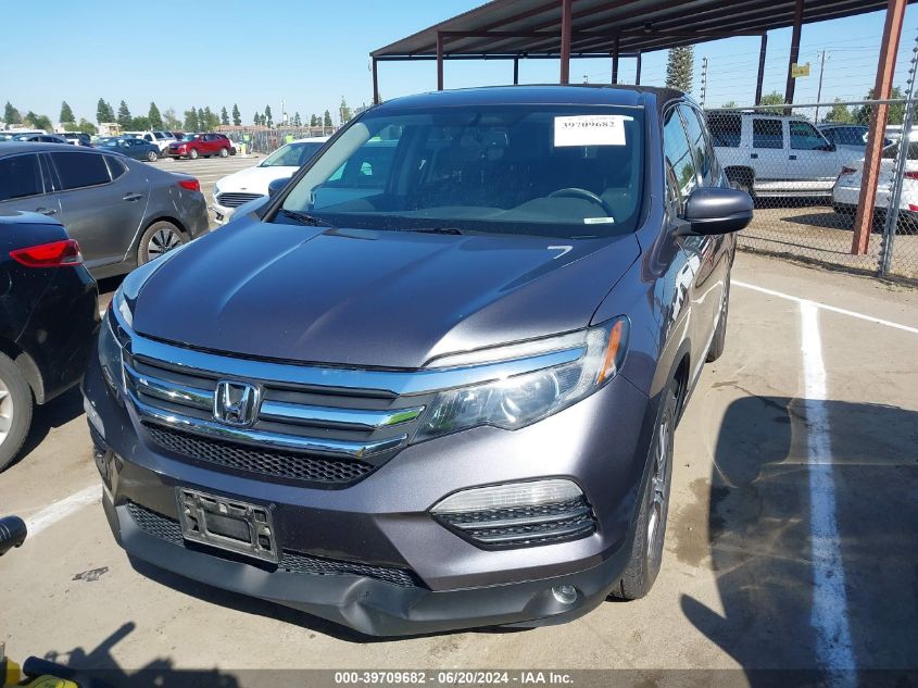 2016 Honda Pilot Ex-L VIN: 5FNYF5H76GB043088 Lot: 39709682