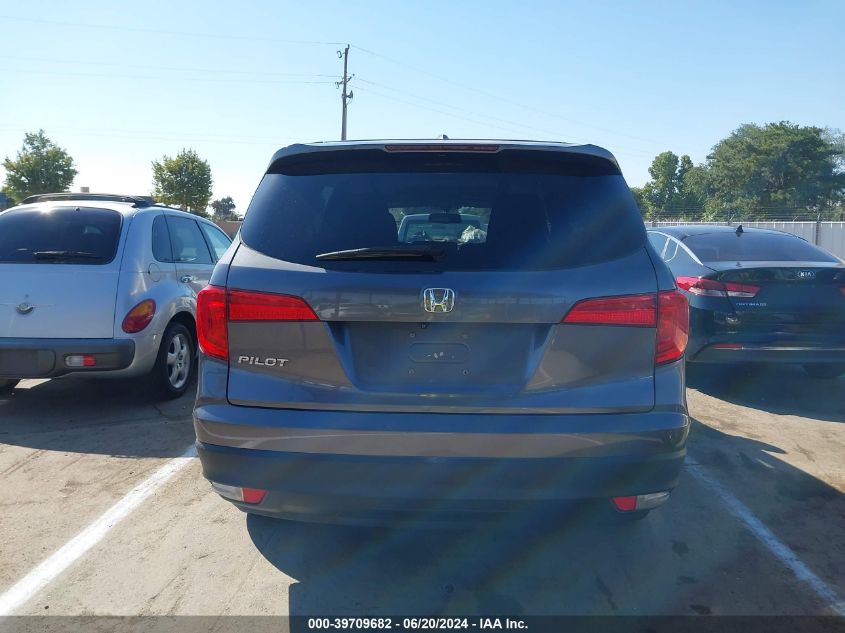 2016 Honda Pilot Ex-L VIN: 5FNYF5H76GB043088 Lot: 39709682